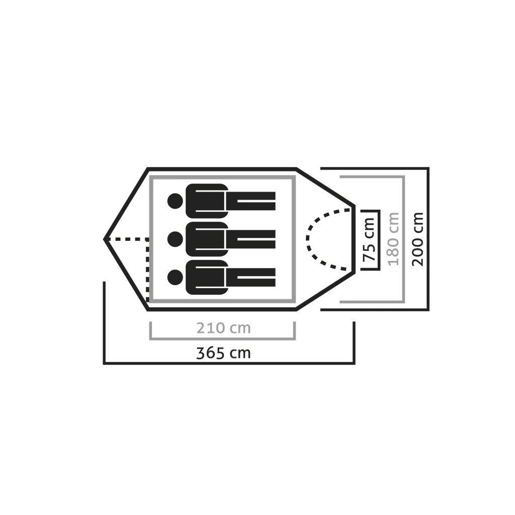 Salewa Sierra Leone III Trekkingzelt 5 Salewa Sierra Leone III Trekkingzelt – Bild 3