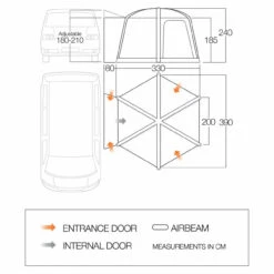Vango Airhub Hexaway II Low Busvorzelt -Camping-ausrüstung Verkaufsgeschäft 5321144 1280x1280