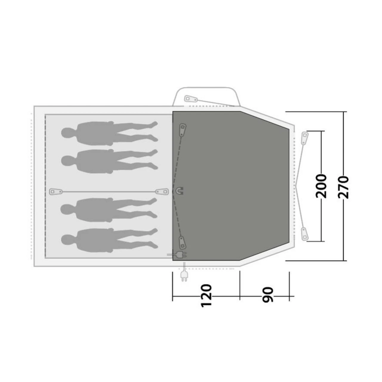 Outwell Flat Woven Carpet Nevada 4PE Zeltteppich 4 Outwell Flat Woven Carpet Nevada 4PE Zeltteppich – Bild 2