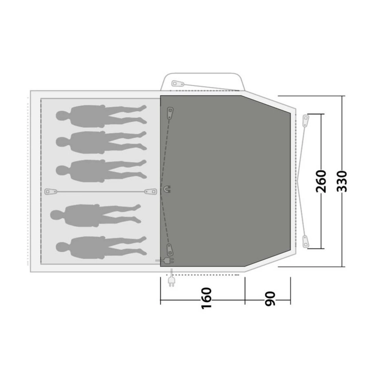 Outwell Flat Woven Carpet Nevada 5PE Zeltteppich 4 Outwell Flat Woven Carpet Nevada 5PE Zeltteppich – Bild 2