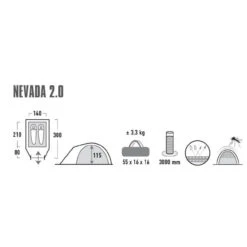 High Peak Nevada 2.0 Campingzelt -Camping-ausrüstung Verkaufsgeschäft 6189863 1280x1280