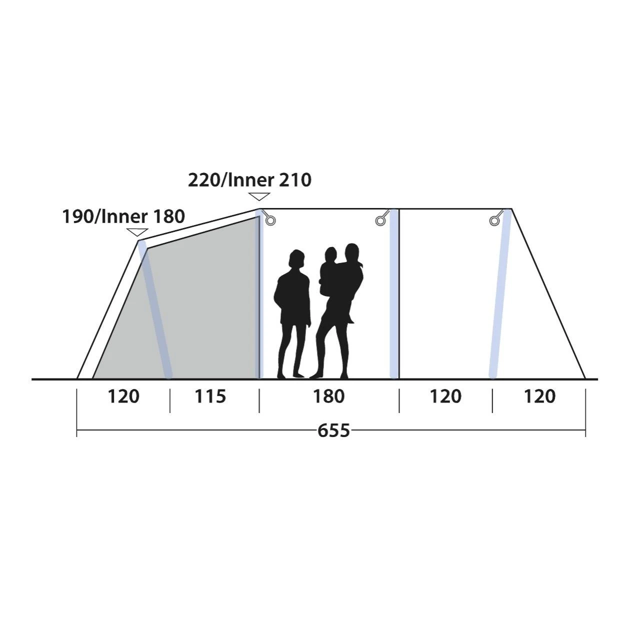 Outwell Parkdale 6PA - Ausstellungszelt 5 Outwell Parkdale 6PA - Ausstellungszelt – Bild 3