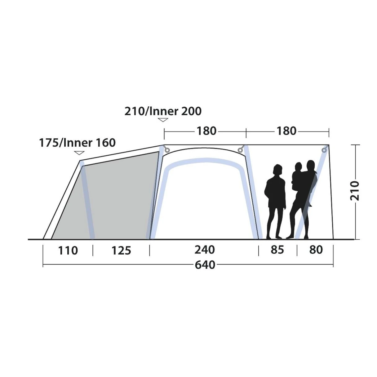 Outwell Oakdale 5PA Familienzelt 6 Outwell Oakdale 5PA Familienzelt – Bild 4