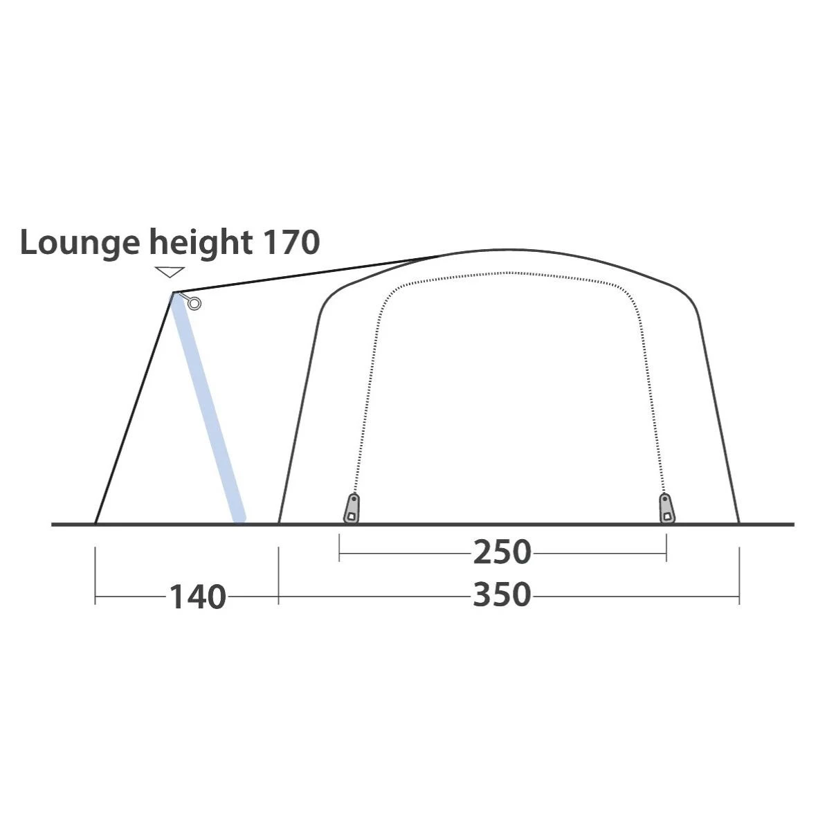 Outwell Mountain Lake 5ATC Familienzelt 6 Outwell Mountain Lake 5ATC Familienzelt – Bild 4