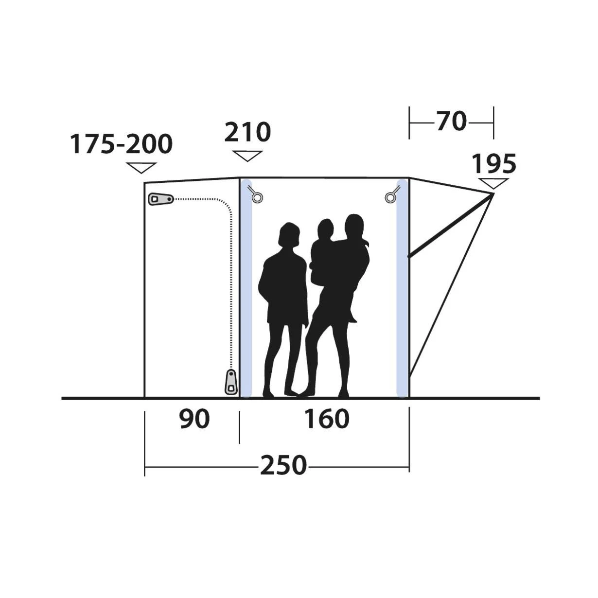 Outwell Newburg 160 Air Busvorzelt 5 Outwell Newburg 160 Air Busvorzelt – Bild 3