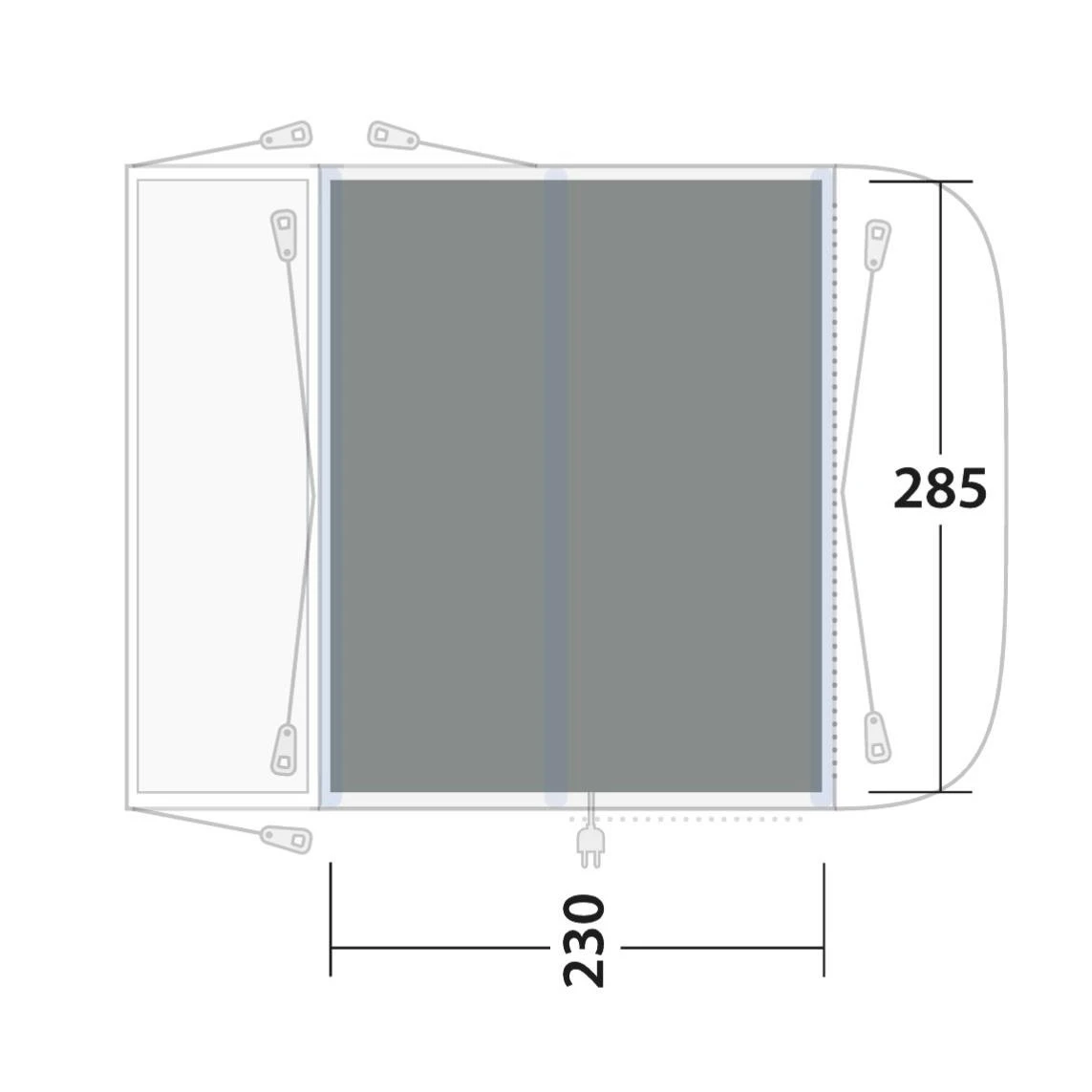 Outwell Flat Woven Carpet Newburg 240 Vorzeltteppich 4 Outwell Flat Woven Carpet Newburg 240 Vorzeltteppich – Bild 2