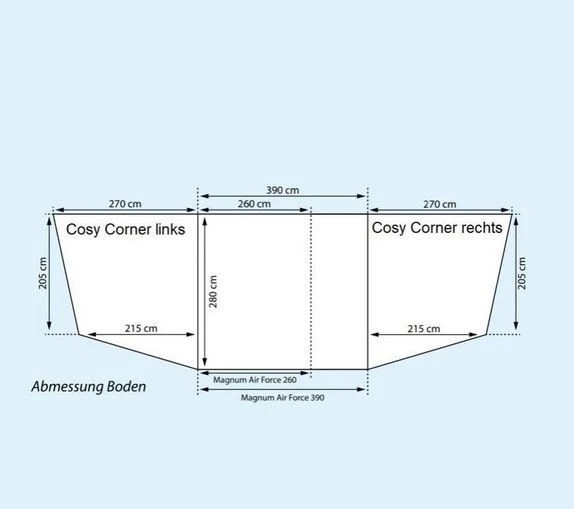 Doréma Cosy Corner Links AS Zeltanbau 4 Doréma Cosy Corner Links AS Zeltanbau – Bild 2