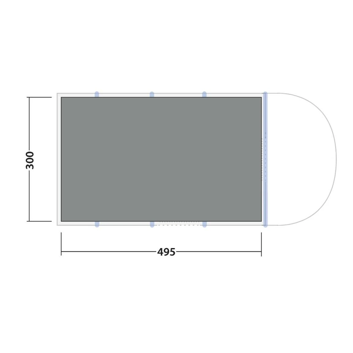 Robens Footprint Woodview 600 Zeltunterlage 4 Robens Footprint Woodview 600 Zeltunterlage – Bild 2