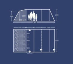 Kampa Croyde 6 AIR Familienzelt 8 Kampa Croyde 6 AIR Familienzelt -Camping-ausrüstung Verkaufsgeschäft 7139734 1280x1280