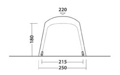 Outwell Linnburg Air Rear Heckzelt -Camping-ausrüstung Verkaufsgeschäft 7366665 1280x1280