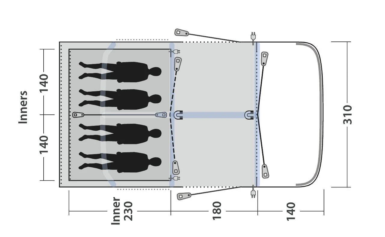 Outwell Springville 4SA Familienzelt 5 Outwell Springville 4SA Familienzelt – Bild 3
