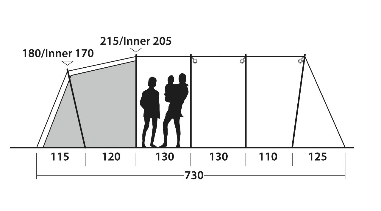 Outwell Yosemite Lake 5TC Familienzelt 6 Outwell Yosemite Lake 5TC Familienzelt – Bild 4