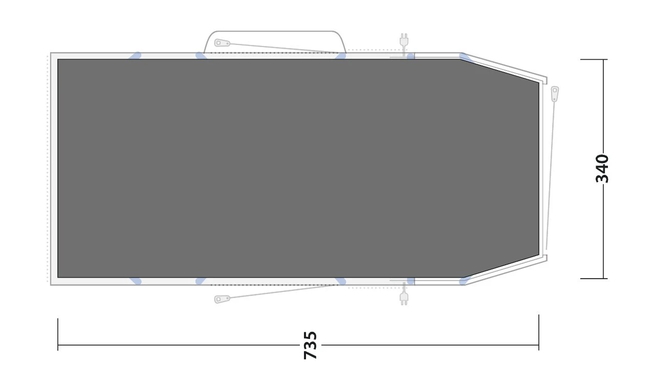 Outwell Footprint W. Integrated Toggle Up Front Jacksondale 5PA Zeltunterlage 4 Outwell Footprint W. Integrated Toggle Up Front Jacksondale 5PA Zeltunterlage – Bild 2