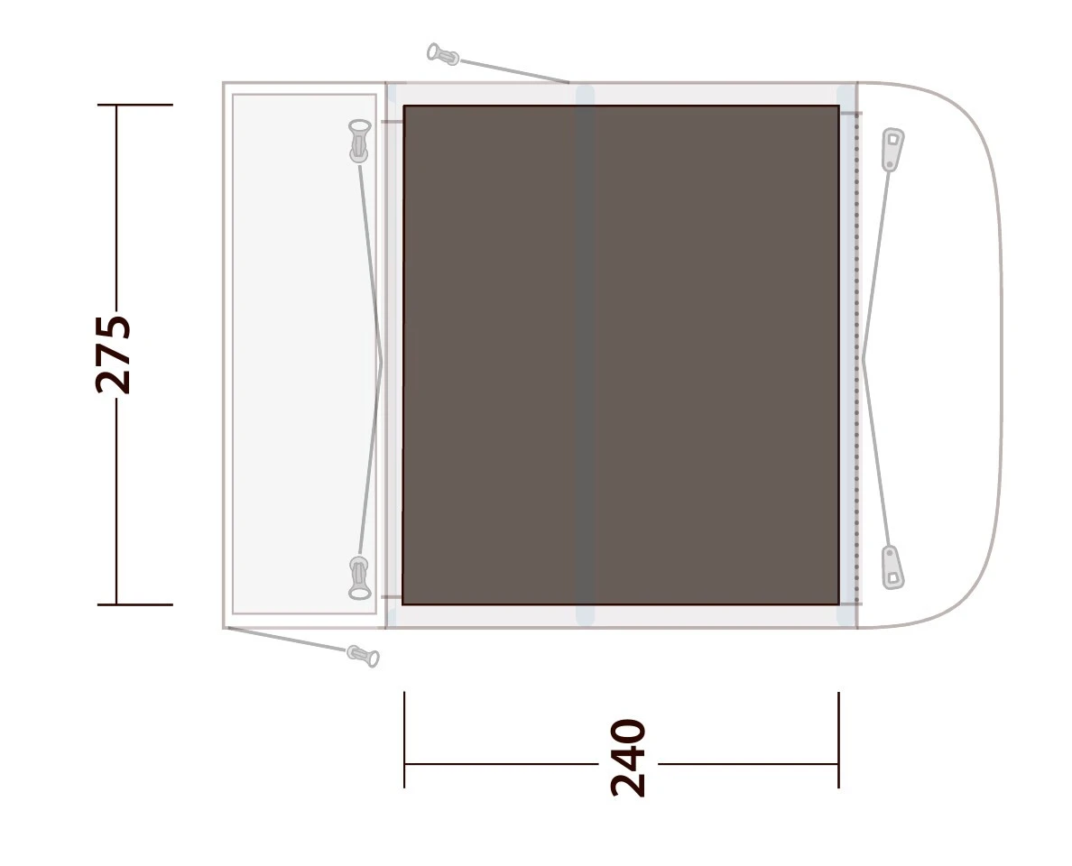 Outwell Footprint Newburg 260 Vorzeltunterlage 4 Outwell Footprint Newburg 260 Vorzeltunterlage – Bild 2