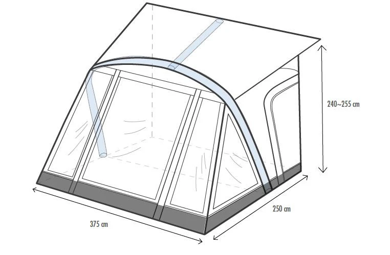 Westfield Dorado XL Wohnwagenvorzelt 4 Westfield Dorado XL Wohnwagenvorzelt – Bild 2