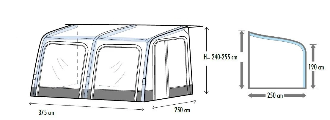 Westfield Vega 330 240 - 255 Cm Ausstellungszelt 4 Westfield Vega 330 240 - 255 Cm Ausstellungszelt – Bild 2
