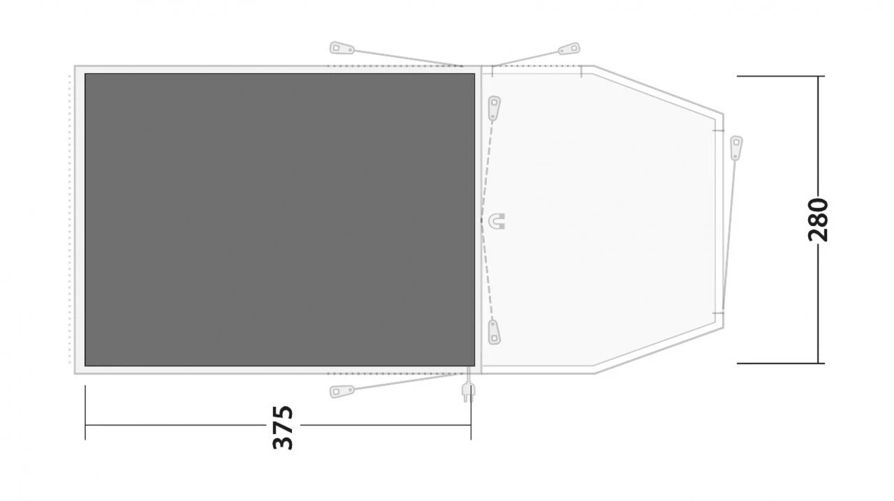 Outwell Footprint Yosemite Lake 4ATC Zeltunterlage 4 Outwell Footprint Yosemite Lake 4ATC Zeltunterlage – Bild 2