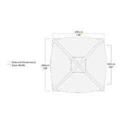 Zempire Aerobase 3 + 1 Wall Pavillon -Camping-ausrüstung Verkaufsgeschäft 7522759 1280x1280