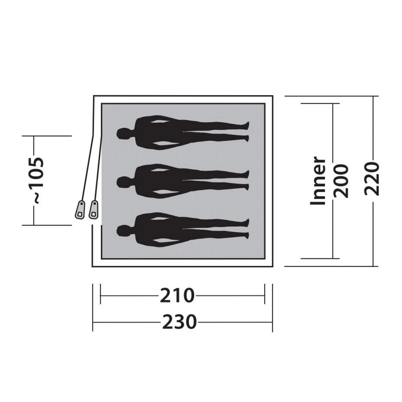Easy Camp Garda 300 Campingzelt 4 Easy Camp Garda 300 Campingzelt – Bild 2