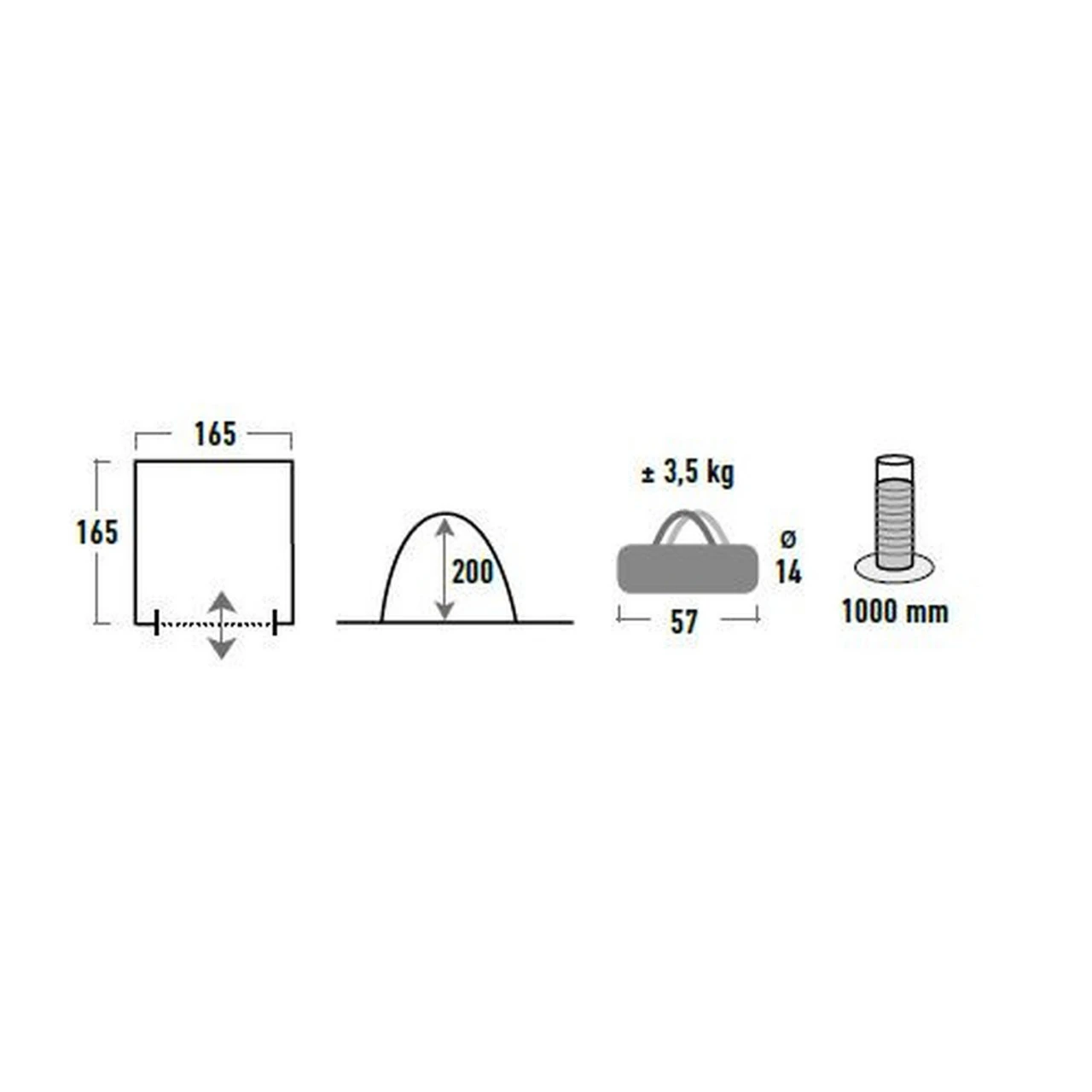 High Peak Lido Mehrzweckzelt 4 High Peak Lido Mehrzweckzelt – Bild 2