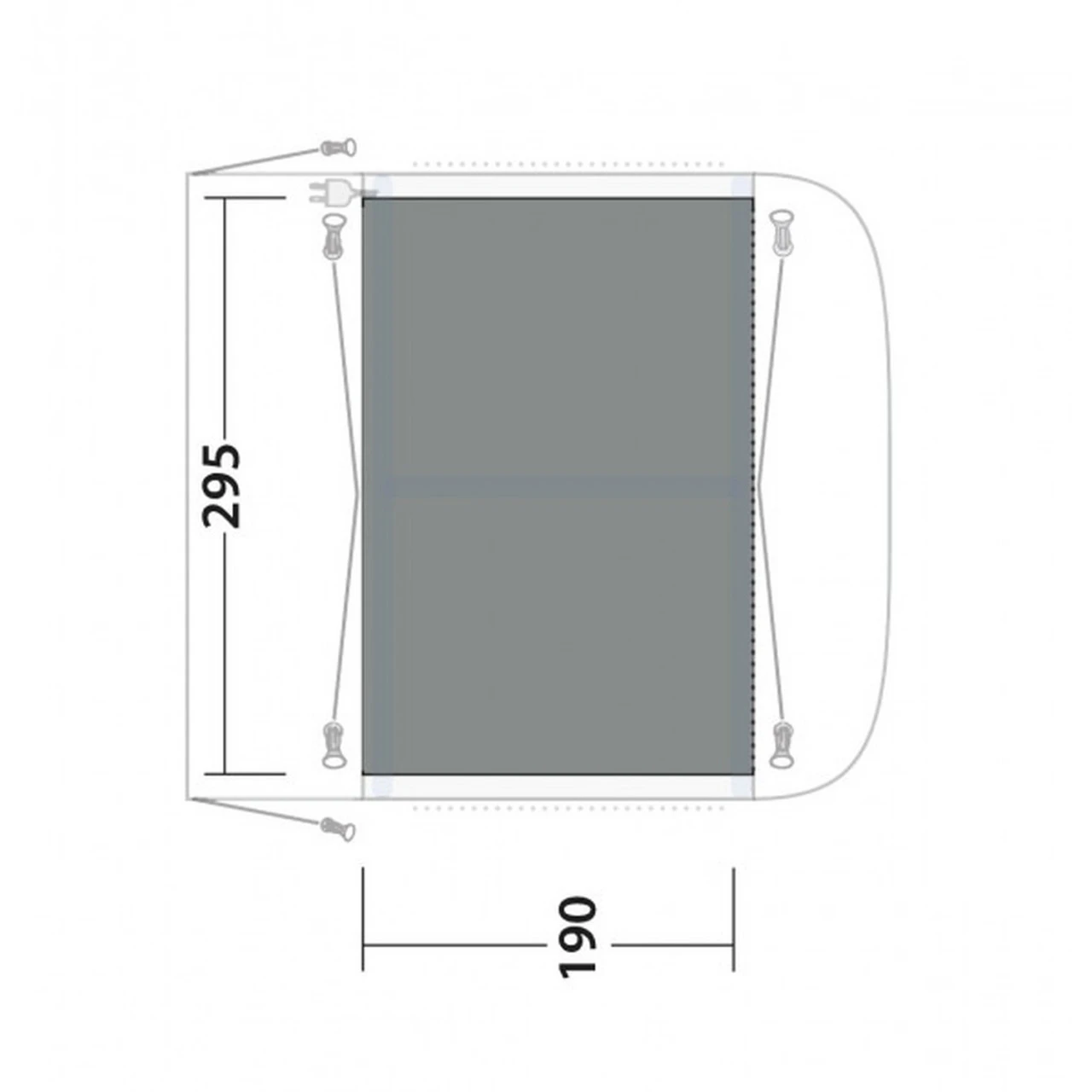 Outwell Flat Woven Carpet Parkville 200 Vorzeltteppich 4 Outwell Flat Woven Carpet Parkville 200 Vorzeltteppich – Bild 2