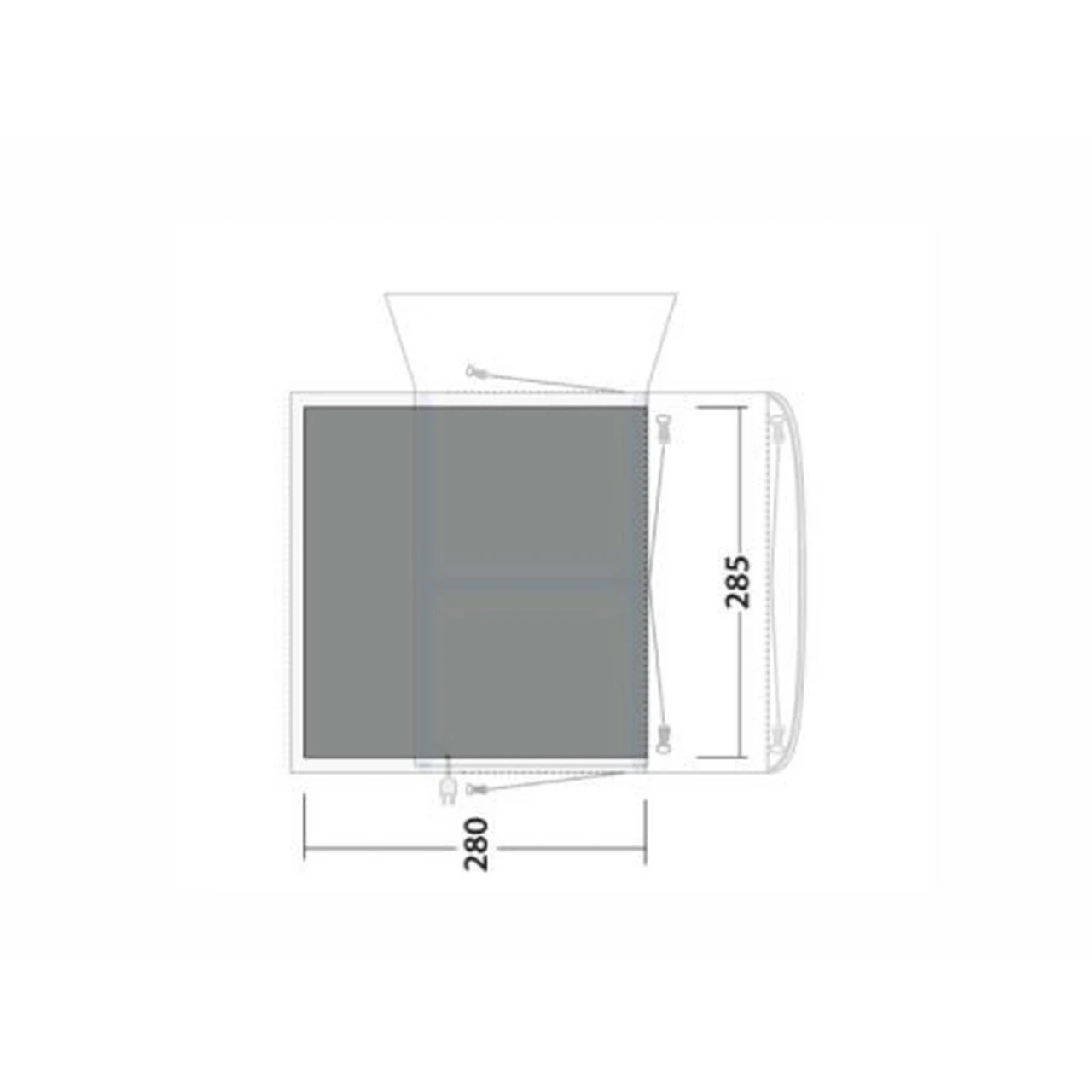 Outwell Flat Woven Carpet Jonesville 290SA Vorzeltteppich 4 Outwell Flat Woven Carpet Jonesville 290SA Vorzeltteppich – Bild 2