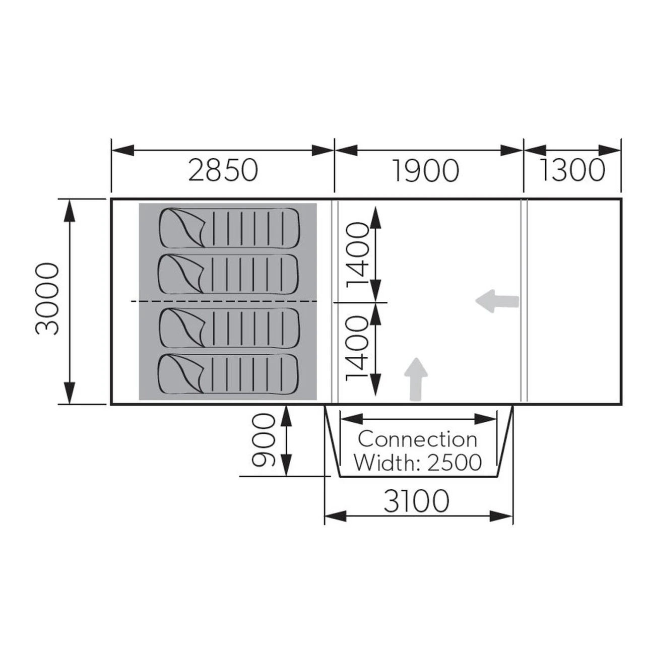 Dometic Rarotonga DA FTT 401 TC RH Busvorzelt 4 Dometic Rarotonga DA FTT 401 TC RH Busvorzelt – Bild 2
