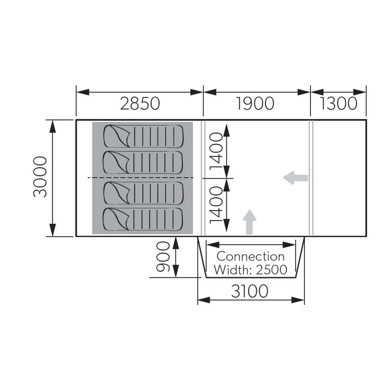 Dometic Rarotonga DA FTT 401 LH Busvorzelt 4 Dometic Rarotonga DA FTT 401 LH Busvorzelt – Bild 2
