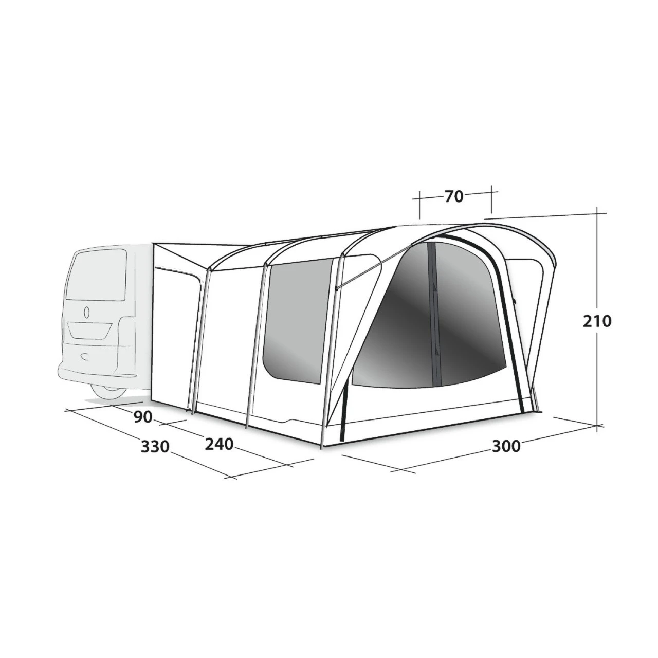 Outwell Waystone 240 Busvorzelt 7 Outwell Waystone 240 Busvorzelt – Bild 5