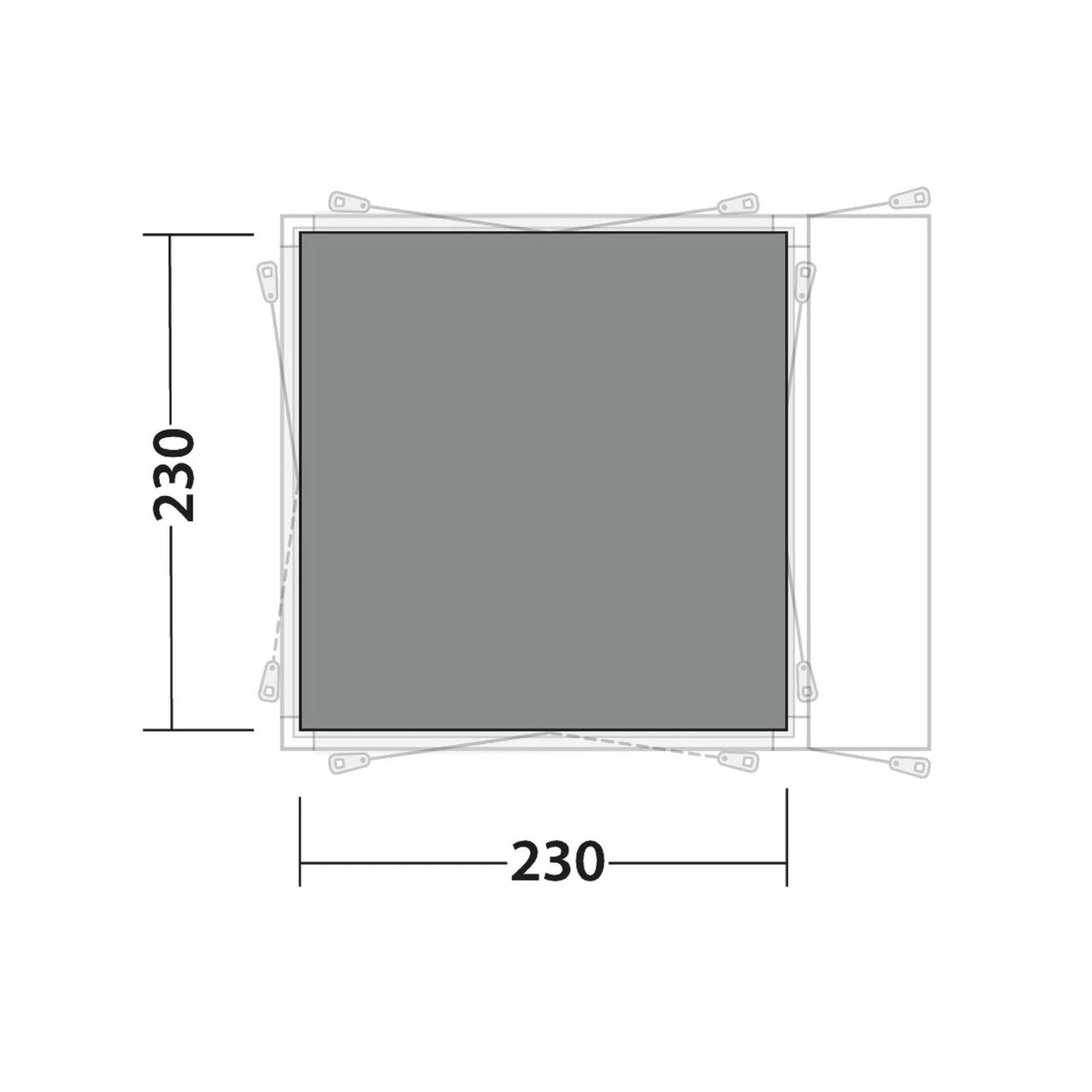 Outwell Flat Woven Carpet Shalecrest Vorzeltteppich 4 Outwell Flat Woven Carpet Shalecrest Vorzeltteppich – Bild 2