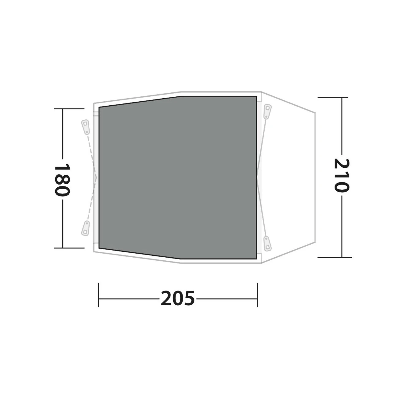 Outwell Footprint Dunecrest Vorzeltunterlage 4 Outwell Footprint Dunecrest Vorzeltunterlage – Bild 2