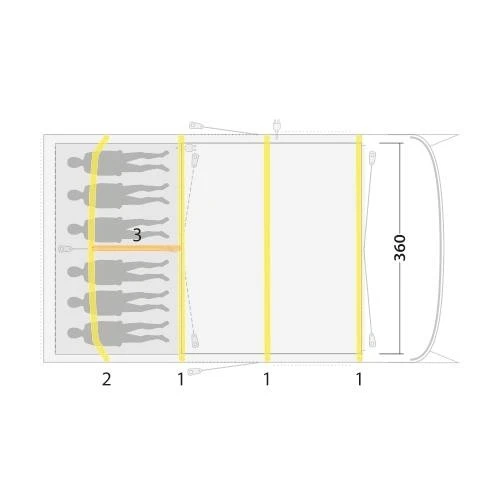 Outwell Hayward Lake 6ATC Familienzelt 8 Outwell Hayward Lake 6ATC Familienzelt – Bild 6