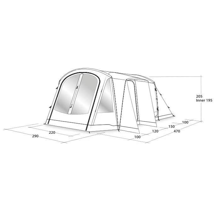 Outwell Nevada 4PE Familienzelt 4 Outwell Nevada 4PE Familienzelt – Bild 2