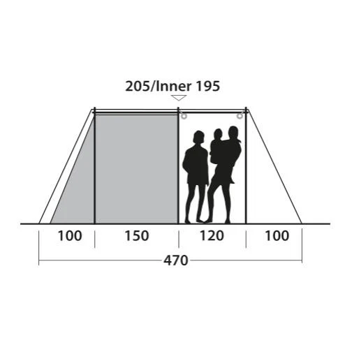 Outwell Nevada 4PE Familienzelt 6 Outwell Nevada 4PE Familienzelt – Bild 4
