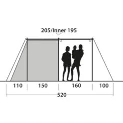 Outwell Nevada 5PE Familienzelt -Camping-ausrüstung Verkaufsgeschäft 7957981 1280x1280