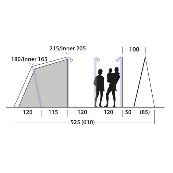 Outwell Avondale 4PA Familienzelt 6 Outwell Avondale 4PA Familienzelt – Bild 4