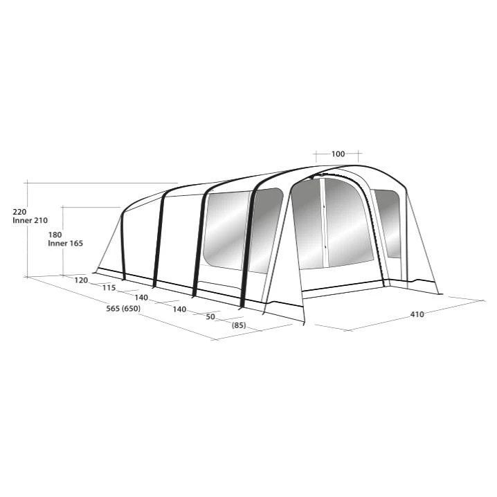 Outwell Avondale 6PA Familienzelt 4 Outwell Avondale 6PA Familienzelt – Bild 2