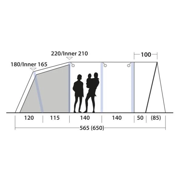 Outwell Avondale 6PA Familienzelt 6 Outwell Avondale 6PA Familienzelt – Bild 4