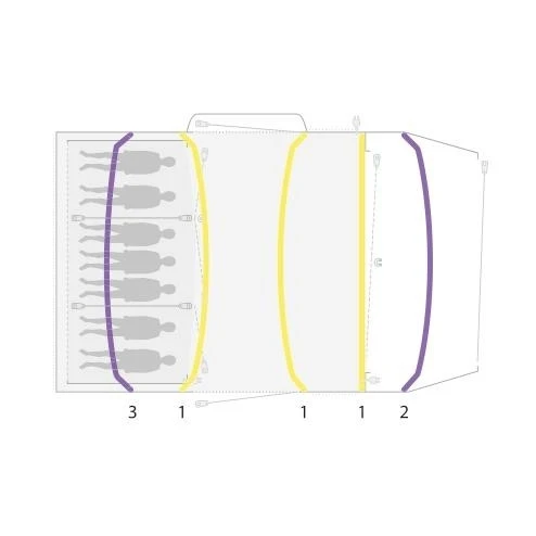 Outwell Jacksondale 7PA Familienzelt 8 Outwell Jacksondale 7PA Familienzelt – Bild 6