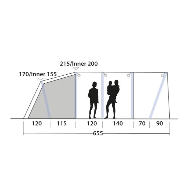 Outwell Sundale 5PA Familienzelt 6 Outwell Sundale 5PA Familienzelt – Bild 4