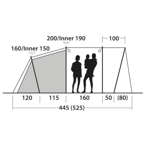 Outwell Ashwood 5 Familienzelt 6 Outwell Ashwood 5 Familienzelt – Bild 4