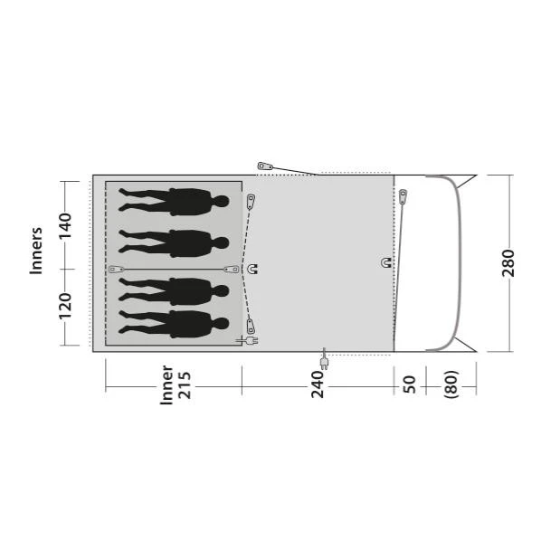 Outwell Greenwood 4 Familienzelt 5 Outwell Greenwood 4 Familienzelt – Bild 3