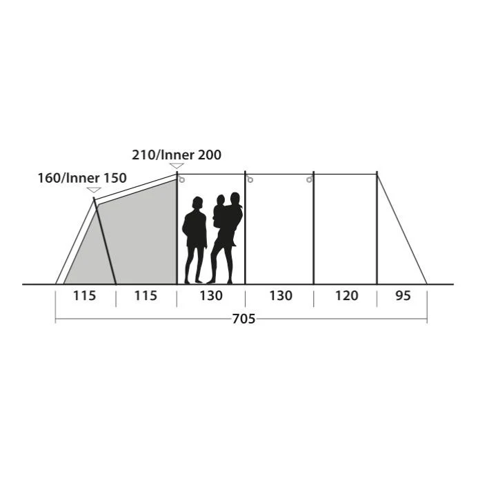Outwell Westwood 5 Familienzelt 6 Outwell Westwood 5 Familienzelt – Bild 4