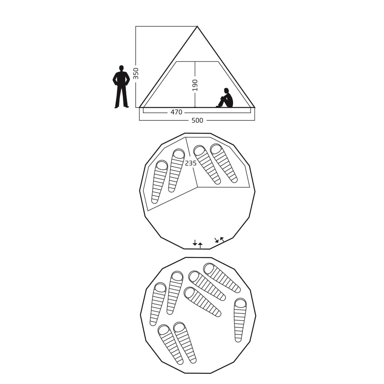 Nordisk Alfheim 19.6 Basic Tipi-Zelt 4 Nordisk Alfheim 19.6 Basic Tipi-Zelt – Bild 2