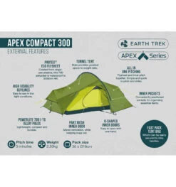 Vango Apex Compact 300 Trekkingzelt -Camping-ausrüstung Verkaufsgeschäft 8057236 1280x1280