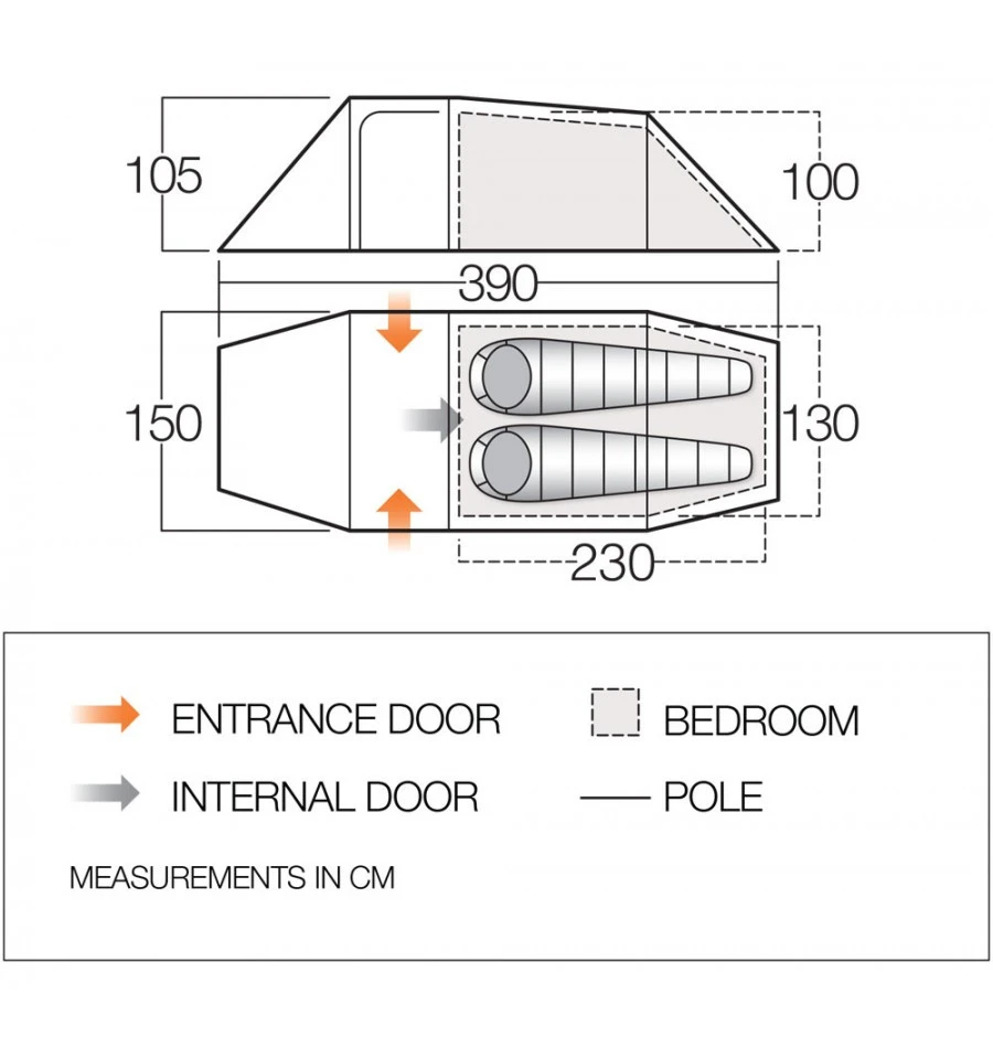 Vango F10 Xenon UL 2 Plus Trekkingzelt 4 Vango F10 Xenon UL 2 Plus Trekkingzelt – Bild 2