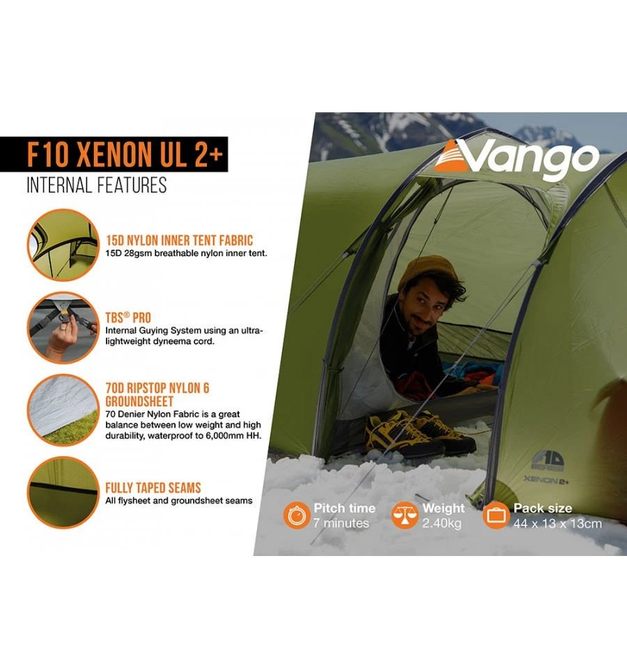 Vango F10 Xenon UL 2 Plus Trekkingzelt 18 Vango F10 Xenon UL 2 Plus Trekkingzelt – Bild 16