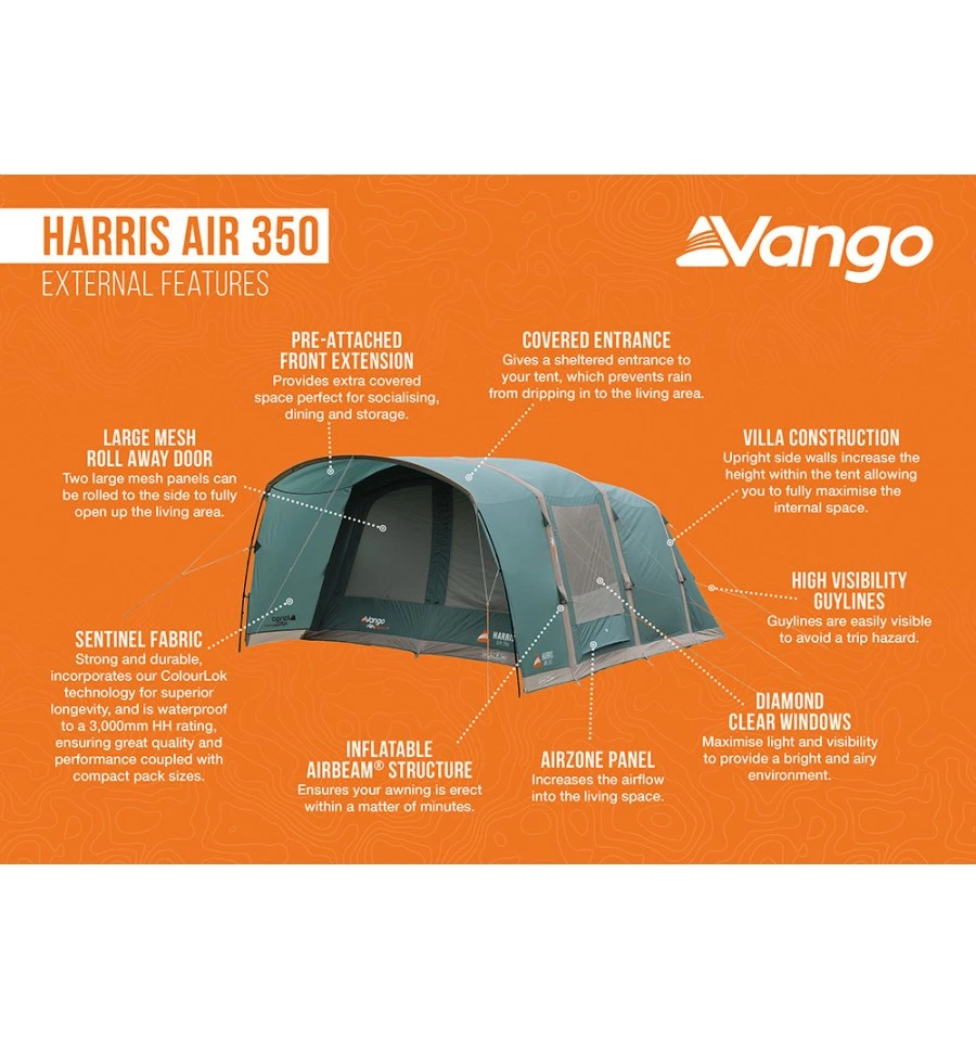 Vango Harris Air 350 Familienzelt 6 Vango Harris Air 350 Familienzelt – Bild 4