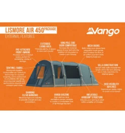 Vango Lismore Air 450 Package Familienzelt -Camping-ausrüstung Verkaufsgeschäft 8057452 1280x1280