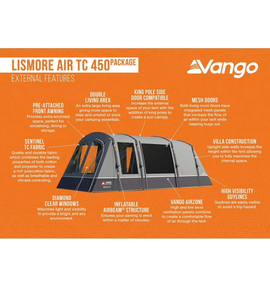 Vango Lismore Air TC 450 Package Familienzelt 5 Vango Lismore Air TC 450 Package Familienzelt – Bild 3